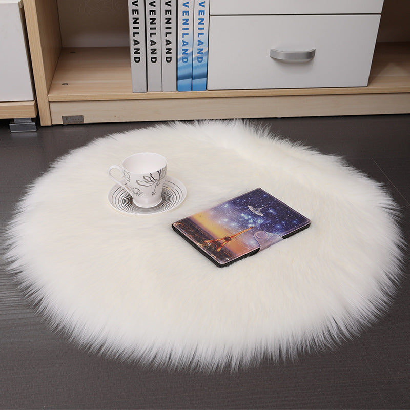 Wool Round Bedroom Mat