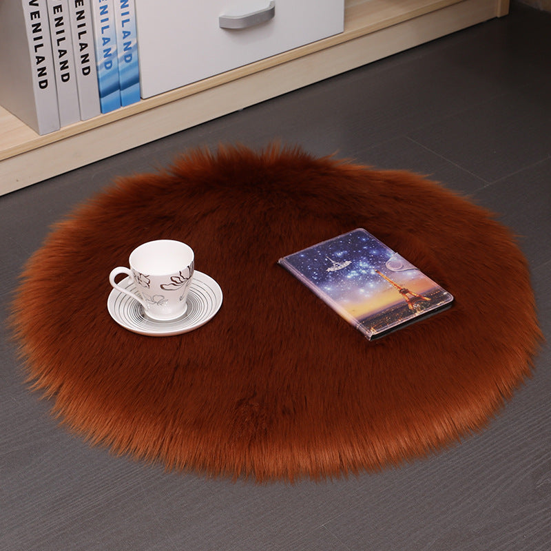 Wool Round Bedroom Mat