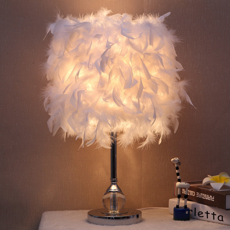 Feathers table lamp