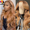 Ginger Blonde Transparent Lace Front Human hair