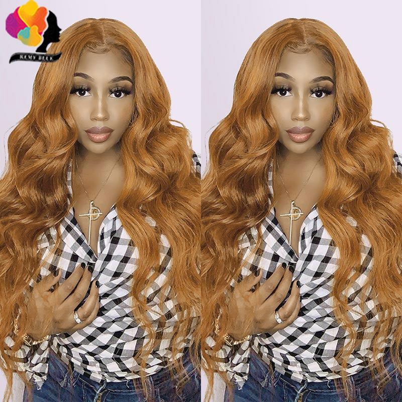 Ginger Blonde Transparent Lace Front Human hair