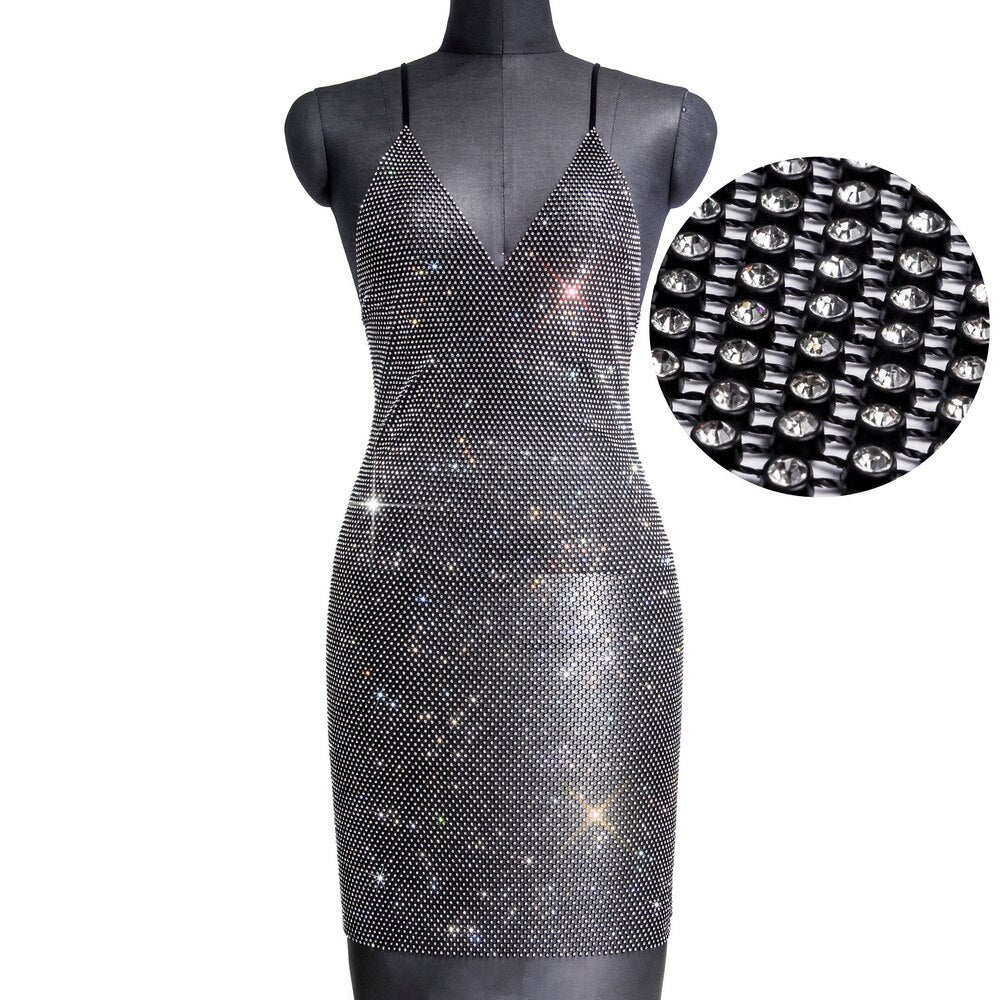 Sexy Sequined Glitter Dress Backless for Beach Nightclub Party