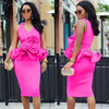 Women Bodycon Dresses Party Sexy V Neck Ruffles Evening Sleeveless Ruffles Flower Slim Celebrate Date Out Robes African Ladies